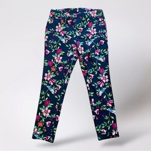 Pants Skinny Jegging Stretch Capris Floral‎ Womens Size Small Cropped Jeans Blue